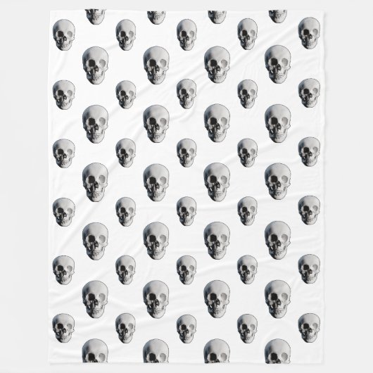Skull Pattern Halloween Fleecedecke (Vorderseite)
