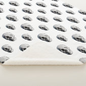 Skull Pattern Halloween Sherpadecke (3/4)