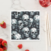 Skull Pattern Halloween Thema Serviette (Beispiel)