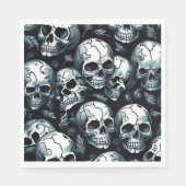 Skull Pattern Halloween Thema Serviette (Vorderseite)