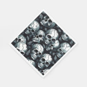 Skull Pattern Halloween Thema Serviette (Ecke)