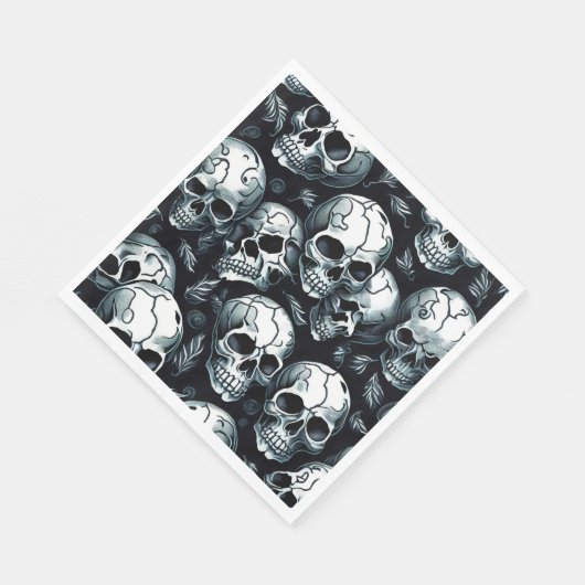Skull Pattern Halloween Thema Serviette (Ecke)