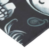 Skull Pattern Halloween Thema Tischdecke (Schrägansicht)