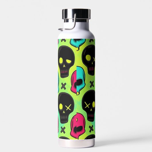 Skull Pattern Insulated Bottle Trinkflasche (Rechts)