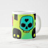Skull Pattern Jumbo Specialty Mug Jumbo-Tasse (Vorderseite Rechts)