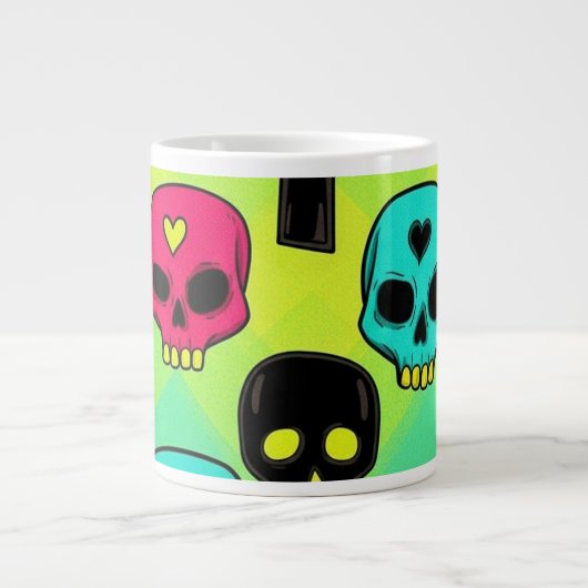 Skull Pattern Jumbo Specialty Mug Jumbo-Tasse (Vorderseite)