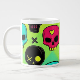 Skull Pattern Jumbo Specialty Mug Jumbo-Tasse