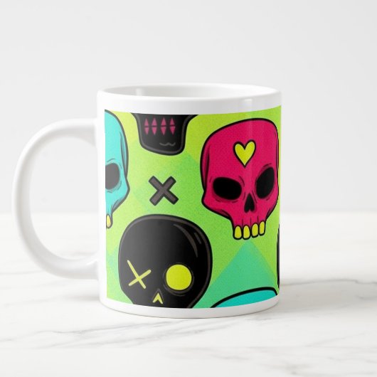 Skull Pattern Jumbo Specialty Mug Jumbo-Tasse (Links)