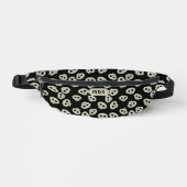 Skull Pattern Monogram Black Halloween Fanny Pack Bauchtasche (Vorderseite)
