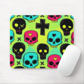 Skull Pattern Mousepad (Mit Mouse)