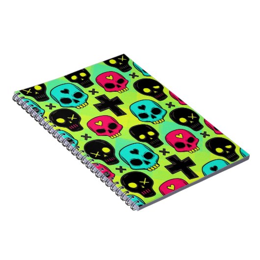 Skull Pattern Notizblock (Rechte Seite)