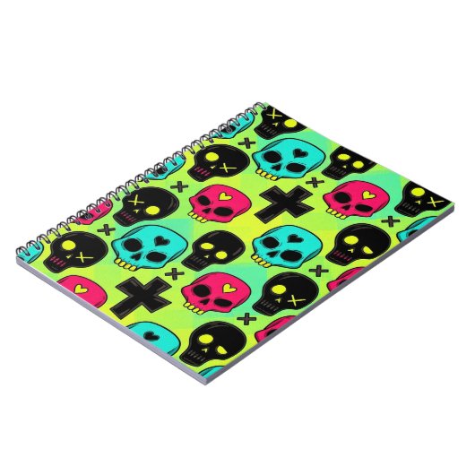 Skull Pattern Notizblock (Linke Seite)