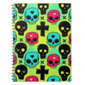 Skull Pattern Notizblock (Vorderseite)