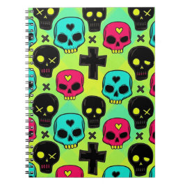 Skull Pattern Notizblock