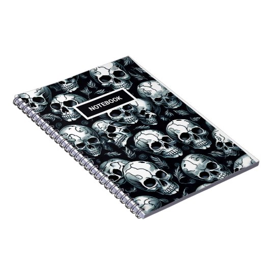 Skull Pattern Notizblock (Rechte Seite)