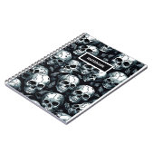 Skull Pattern Notizblock (Linke Seite)