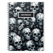 Skull Pattern Notizblock (Vorderseite)