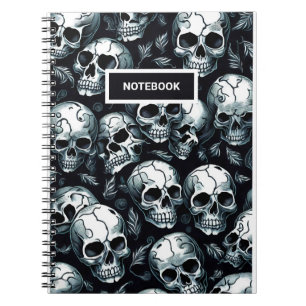 Skull Pattern Notizblock