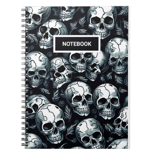 Skull Pattern Notizblock (Vorderseite)