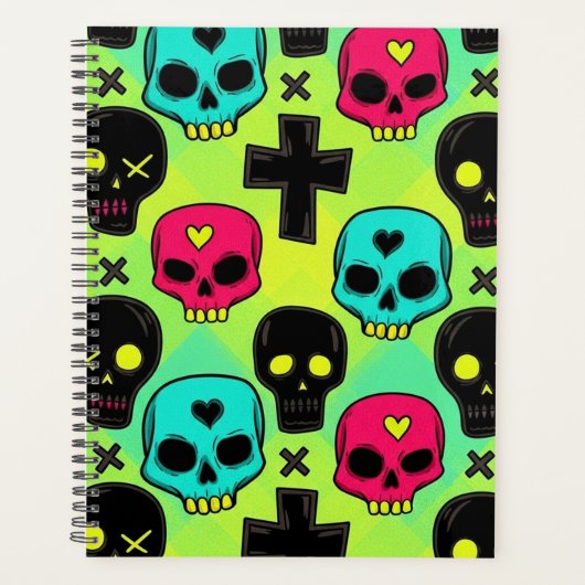 Skull Pattern Planner Planer (Vorderseite)