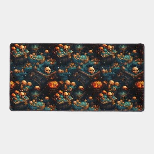 Skull Pattern Schreibtischunterlage (Vorderseite)