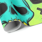 Skull Pattern Wrapping Paper Geschenkpapier (Rolleneckpunkt)