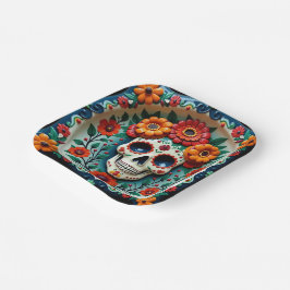 💀 🌹 Skull & Petal Patch Pappteller