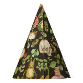 Skull Pflanze Mushroom Blume Abstrakt Halloween Partyhütchen (Rückseite)
