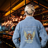 Skull-Pilot, Geboren, um den Himmel zu fahren, Coo Jeansjacke