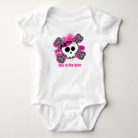 Skull Pink Baby Personalisiert Custom One Piece