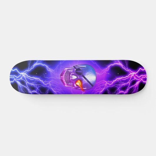 Skull Pirate Eye Patch Skateboard (Horizontal)