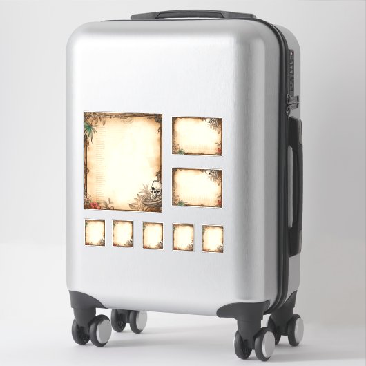 Skull Pirate Menu Kit Aufkleber (Koffer)