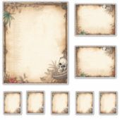 Skull Pirate Menu Kit Aufkleber (Vorderseite)