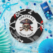 SKULL PIRATE-Papierplatte Pappteller (Party)