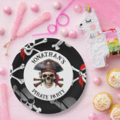 SKULL PIRATE-Papierplatte Pappteller (Party)