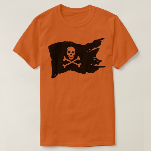 Skull Pirate Piratenflagge Crossbones T-Shirt (Design vorne)