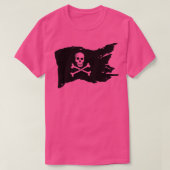 Skull Pirate Piratenflagge Crossbones T-Shirt (Design vorne)