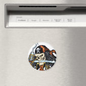 Skull Pirate with Sword and Hook by Al Rio Magnet (In Situ (Geschirrspüler))