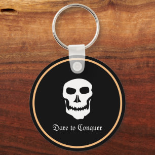 Skull, Piraten, Schwarz, Ghotic / Equer Schlüsselanhänger