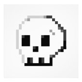Skull Pixel Art 8 Bit Foto Print (Vorne)
