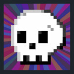 Skull pixel art 8 bit psychedelisches lila Poster<br><div class="desc">Skull pixel art 8 Bit psychedelisches lila Poster inspiriert durch Irezumi Tattoo,  Manga,  Pop Kunst und eine Touch des italienischen Geschmacks</div>