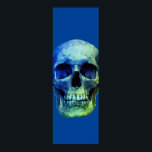 Skull Pop Art Blue Poster<br><div class="desc">Fantasy Art Skeletts - Lila Töne Schwermetall Punk Rock Uni Pop Art Image</div>