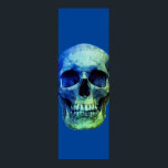 Skull Pop Art Blue Poster<br><div class="desc">Fantasy Art Skeletts - Lila Töne Schwermetall Punk Rock Uni Pop Art Image</div>