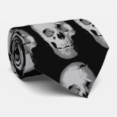 Skull Pop Art Neck Tie Krawatte (Gerollt)