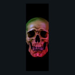 Skull Pop Art Poster<br><div class="desc">Fantasy Art Skeletts - Lila Töne Schwermetall Punk Rock Uni Pop Art Image</div>