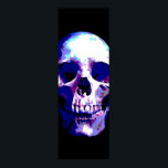 Skull Pop Art Poster<br><div class="desc">Fantasy Art Skeletts - Lila Töne Schwermetall Punk Rock Uni Pop Art Image</div>