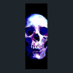 Skull Pop Art Poster<br><div class="desc">Fantasy Art Skeletts - Lila Töne Schwermetall Punk Rock Uni Pop Art Image</div>