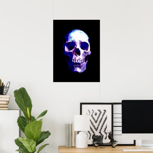 Skull Pop Art Poster (Heimbüro)