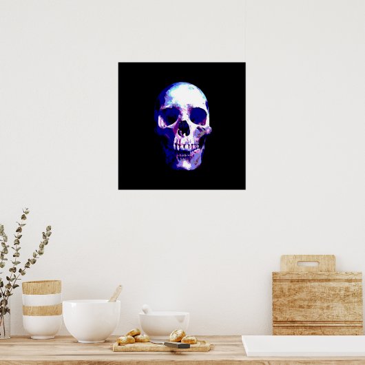 Skull Pop Art Print Poster - Skulls Posters Prints (Küche)