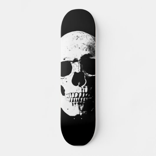 Skull Pop Art Retrolook Skateboard (Vorderseite)